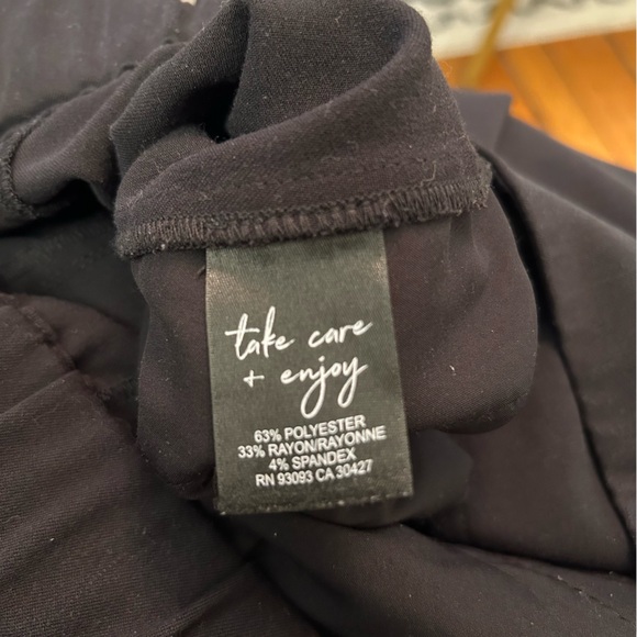 NIC+ZOE Black Wide Leg Pull-On Plus Size Dress Pants Stretch Work Career 16W - Picture 5 of 10